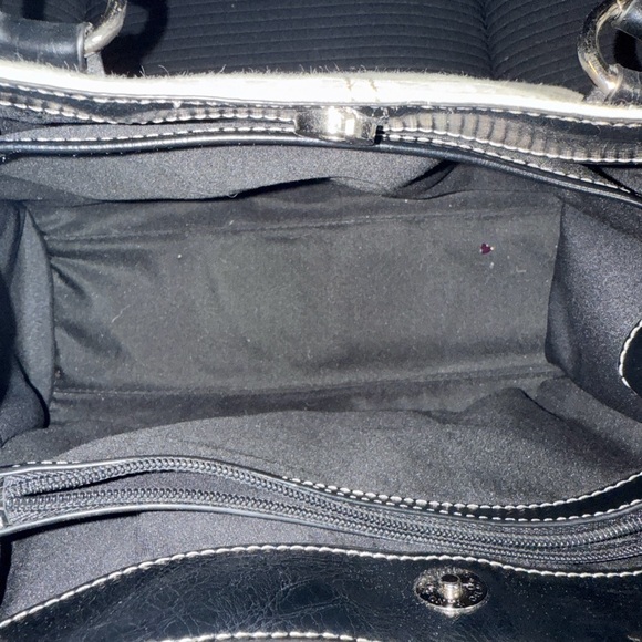 Nine & Co. - Textile and Leather Handbag - Lots of Pockets - Excellent Condition - Picture 4 of 12